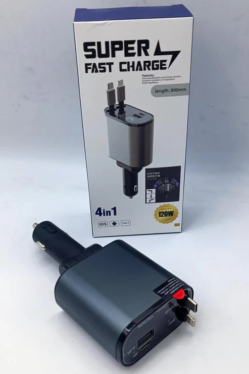 All-in-One Retracto Charge – 4-in-1 Universal Charging Solution
