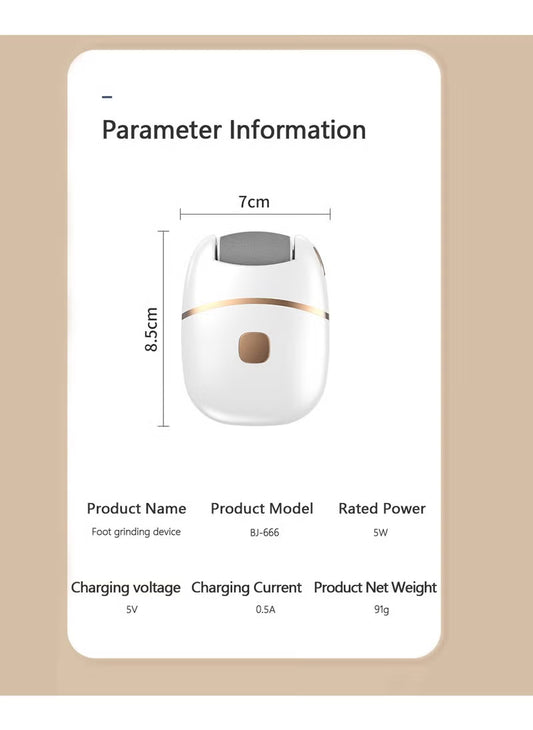 Soft Step Pro Rechargeable Electric Callus Remover with LED Light