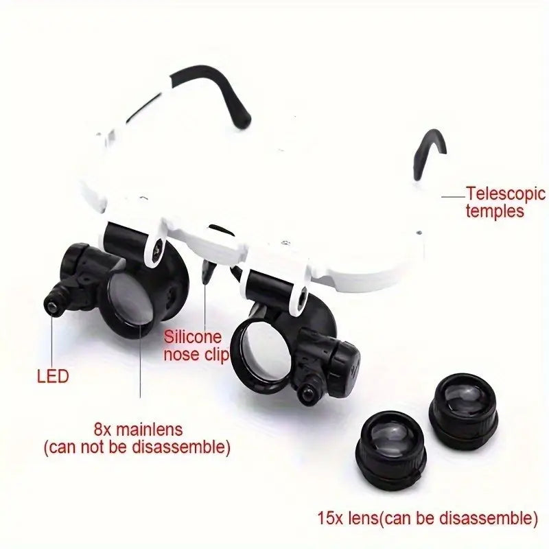 Clear View 3-in-1 Multi-Power Magnification Glasses
