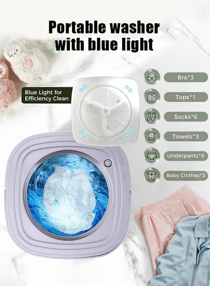 Wash Mate Go Compact Portable Washing Machine for Home & Travel