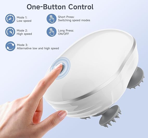 Electric Scalp Massager Relaxing Head & Hair Care Device