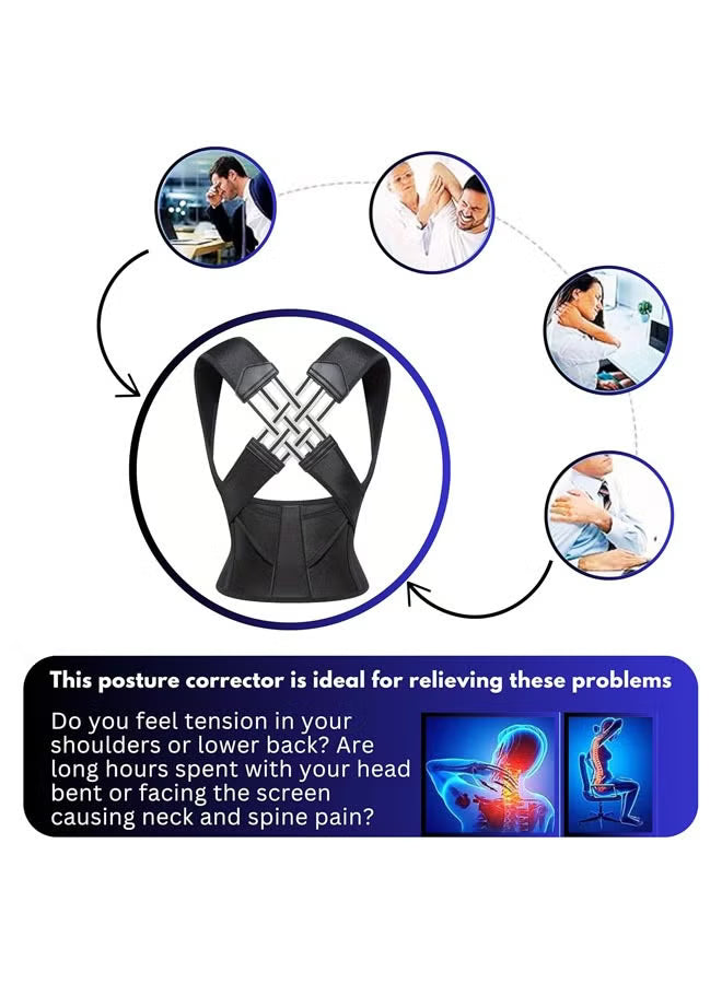 Posture Max  Shoulder & Spine Support Brace for Pain Relief