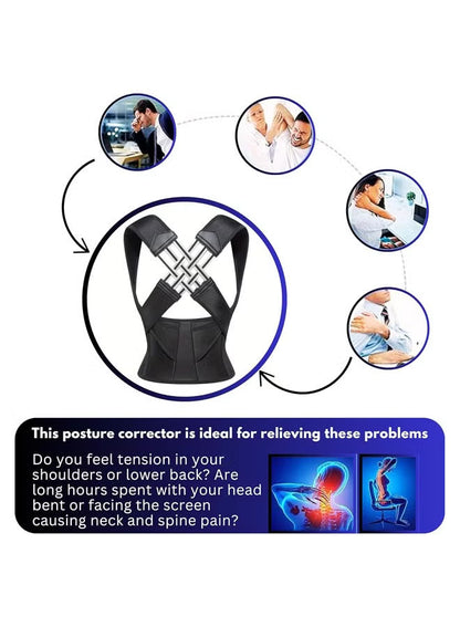 Posture Max  Shoulder & Spine Support Brace for Pain Relief