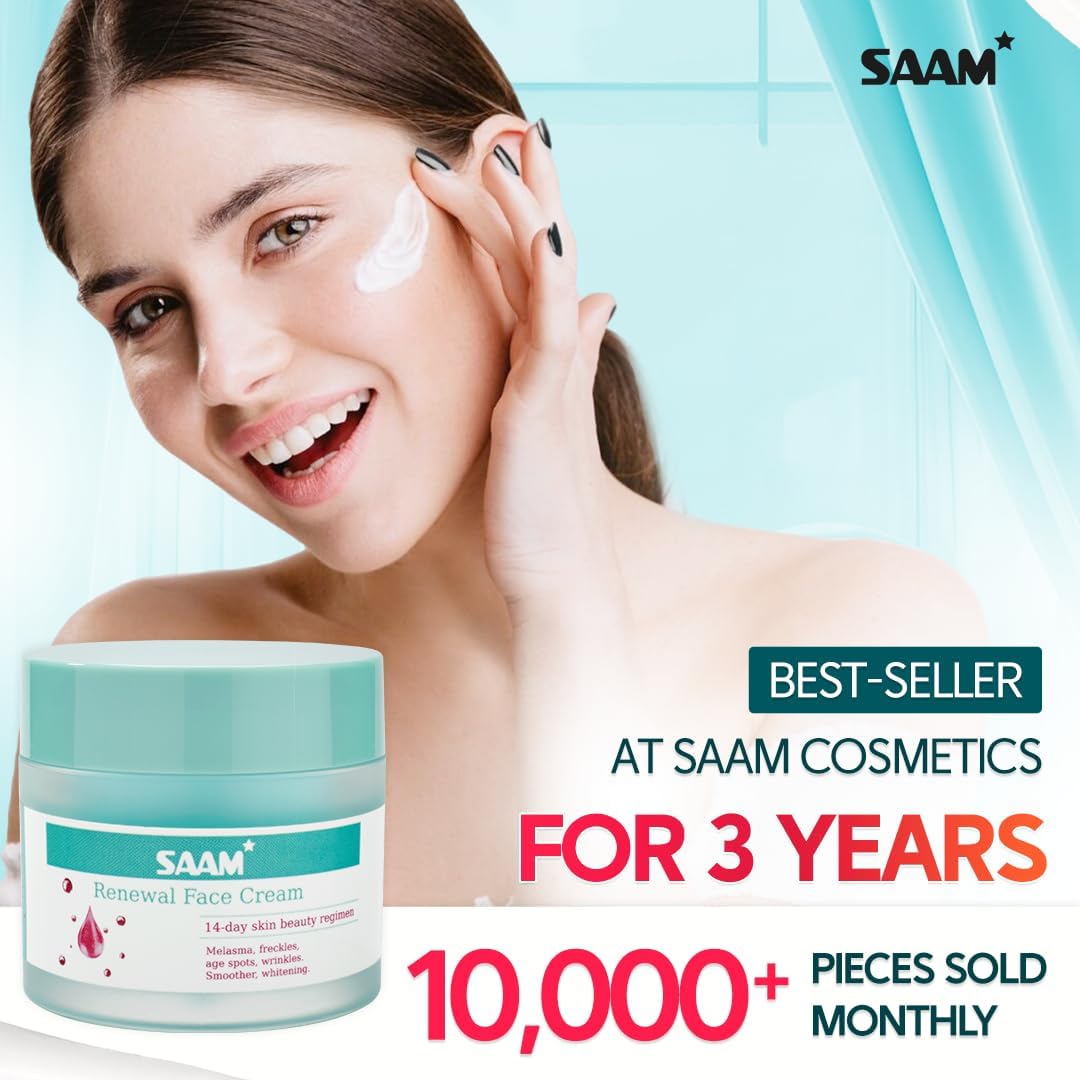 SAAM Renewal Face Cream Anti Aging Moisturizer For Radiant Skin