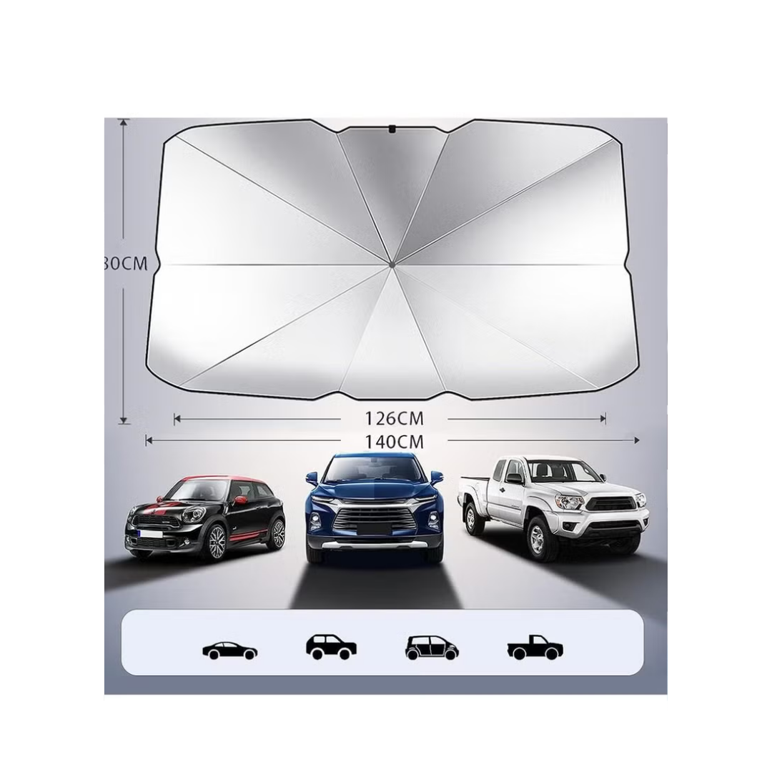 Shade Guard Pro Automatic Car Umbrella for Sun & Heat Protection